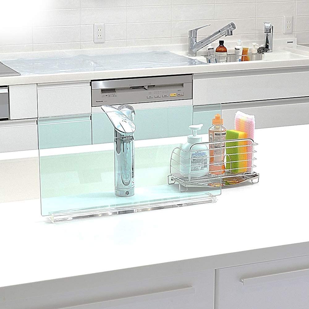 アクリル キッチン 水はね防止 スタンド 50cm幅 ガラスクリア E Kitchen Pro アクリル キッチン 水はね防止 スタンド 50cm幅 ガラスクリア E Kitchen Pro